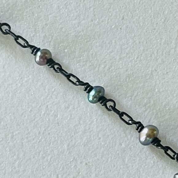 RARE! Vintage 1990’s Ten Thousand Things Double Strand Tahitian Pearl Necklace - Picture 3 of 8